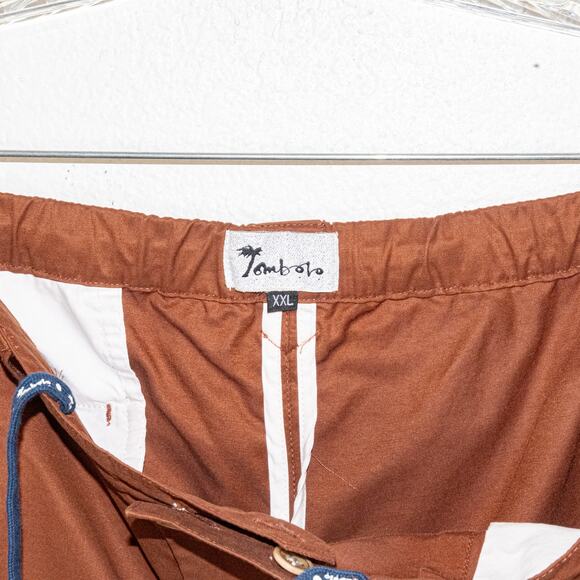 Tombolo Men's 2XL Traveler Pants in Brown drawstring - Picture 2 of 10